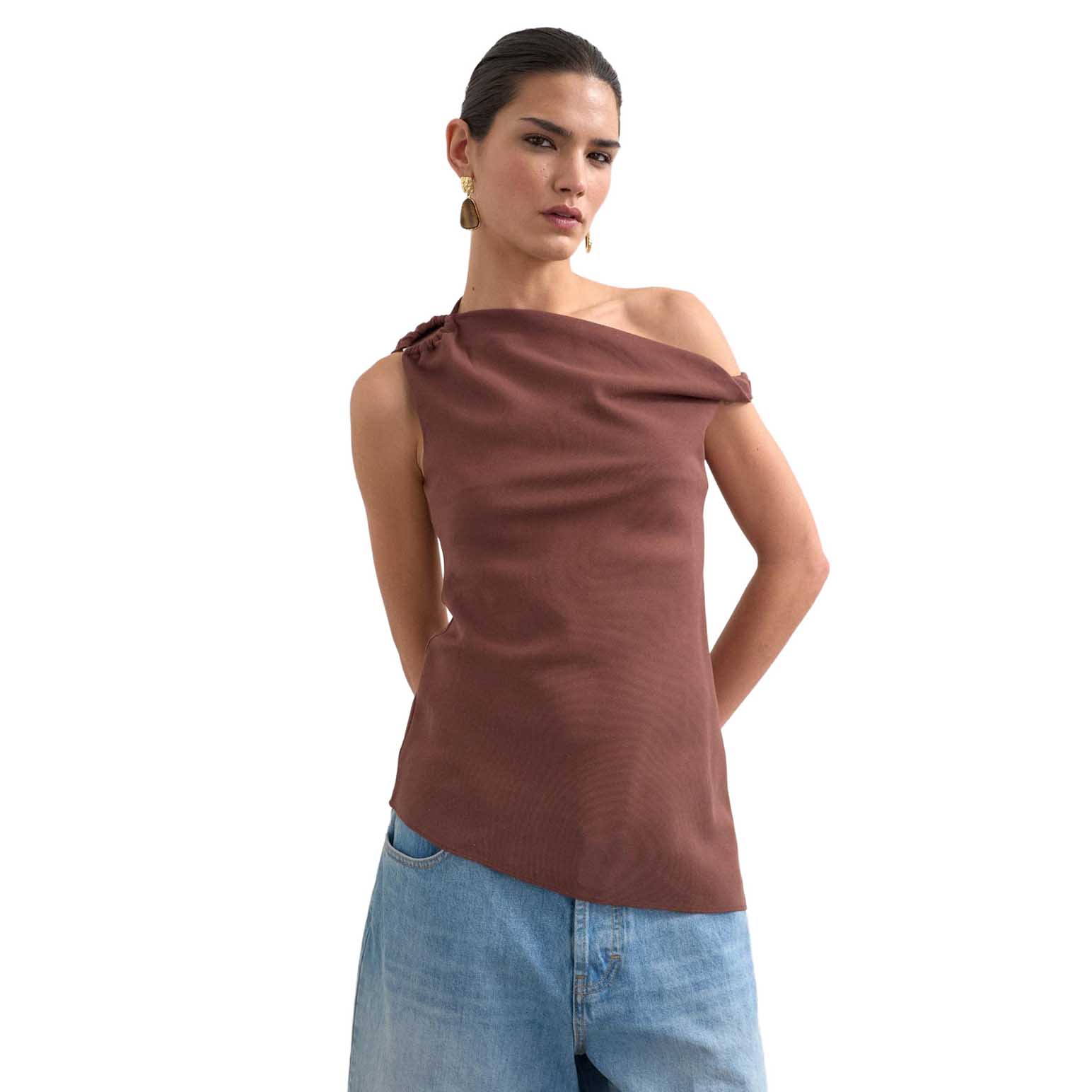 TOPSHOP Talula Asymmetric Top